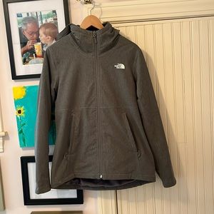 Women’s The North Face Zip Front Fleece Lined Hooded Jacket Like New 🎄❄️ Medium